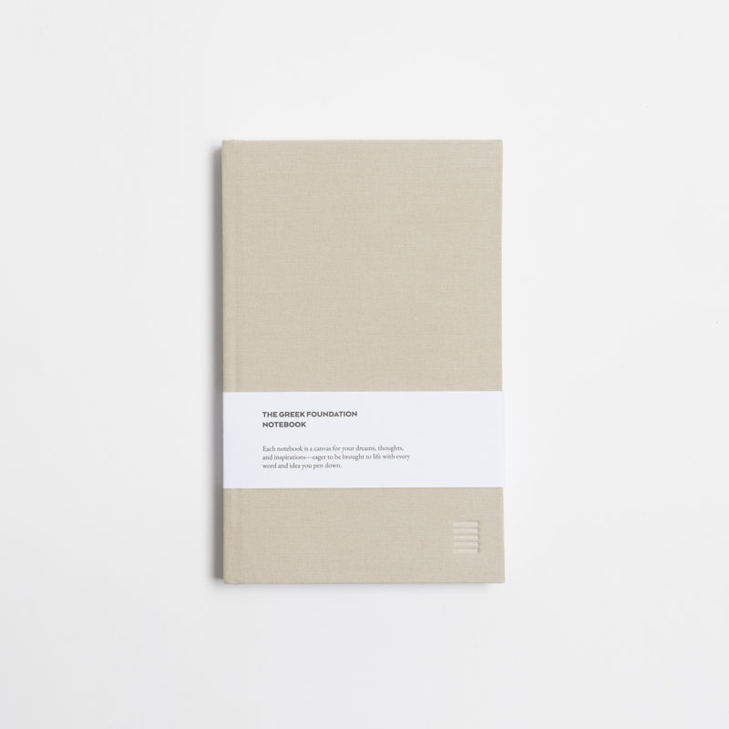 The Greek Foundation Notebook (Light Beige)